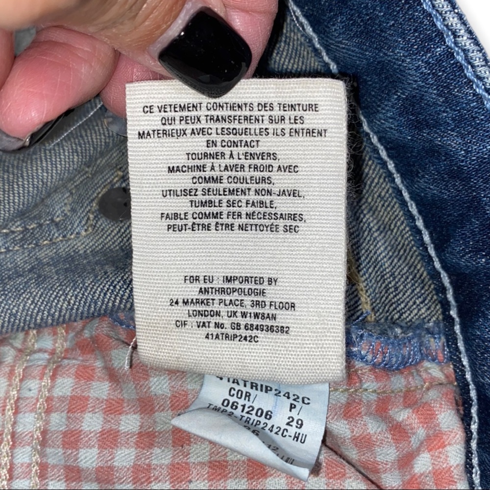 PILCRO & THE LETTERPRESS Anthropologie Denim Shorts Size 26 - Picture 6 of 10